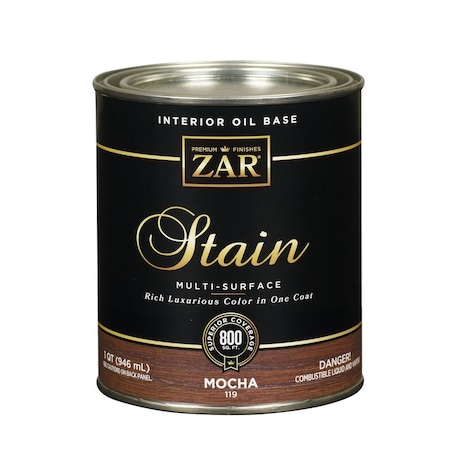Zar ZAR Semi-Transparent Mocha Oil-Based Polyurethane Wood Stain 1 qt 11912